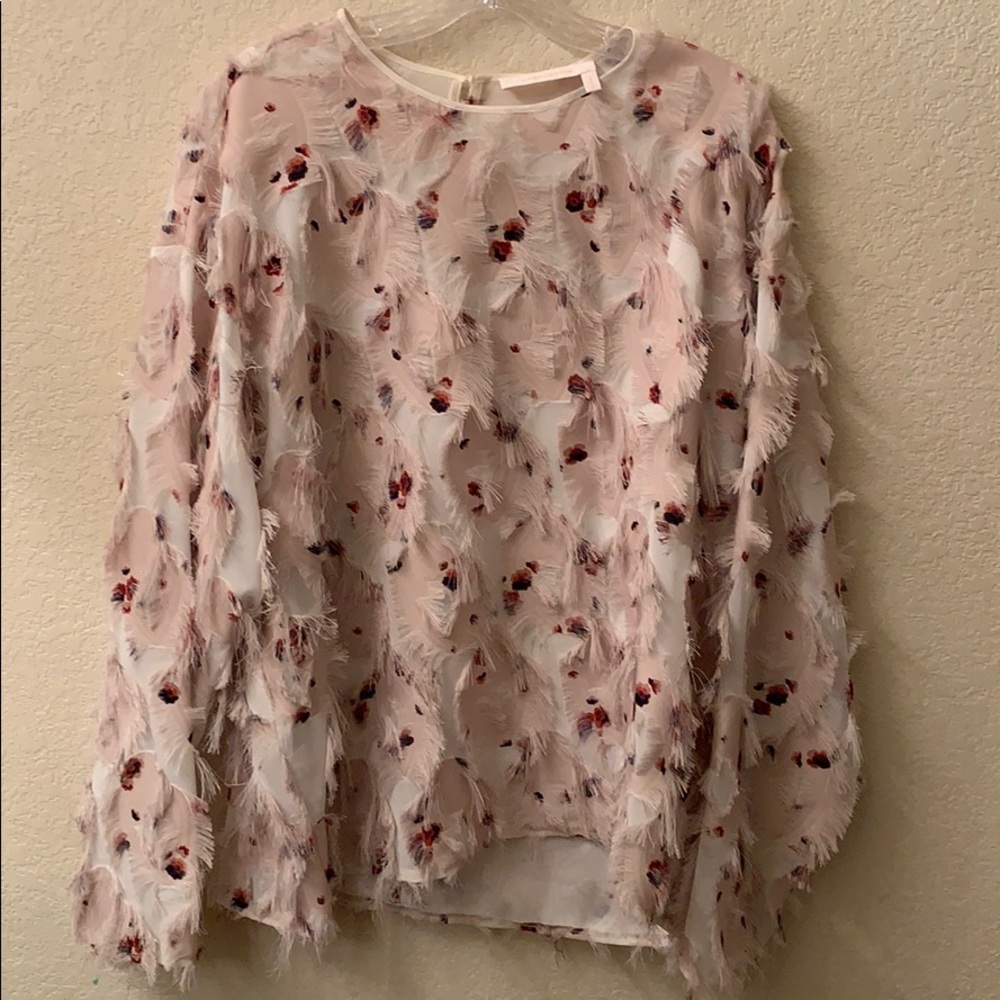 See By Chloe feathered blouse